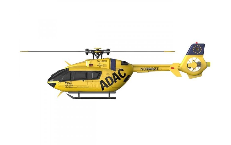 Helikopter EC135 ADAC 4-Kanal, 6G, RTF<br>Kleiner Singlerotor EC135 Hubschrauber in ADAC Lackierung mit 6G Gyro