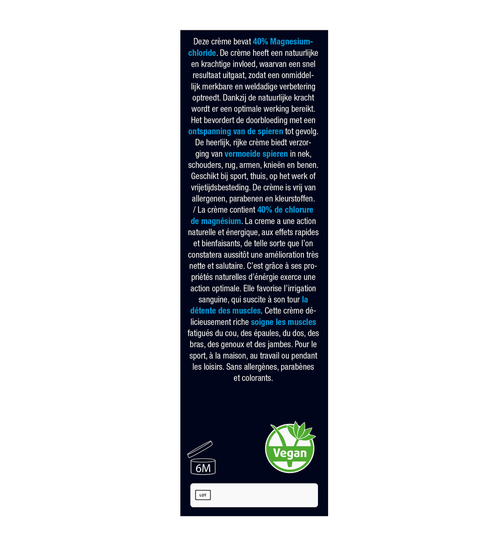 Lucovitaal Magnesium 40% Forte Crème (75 ml)