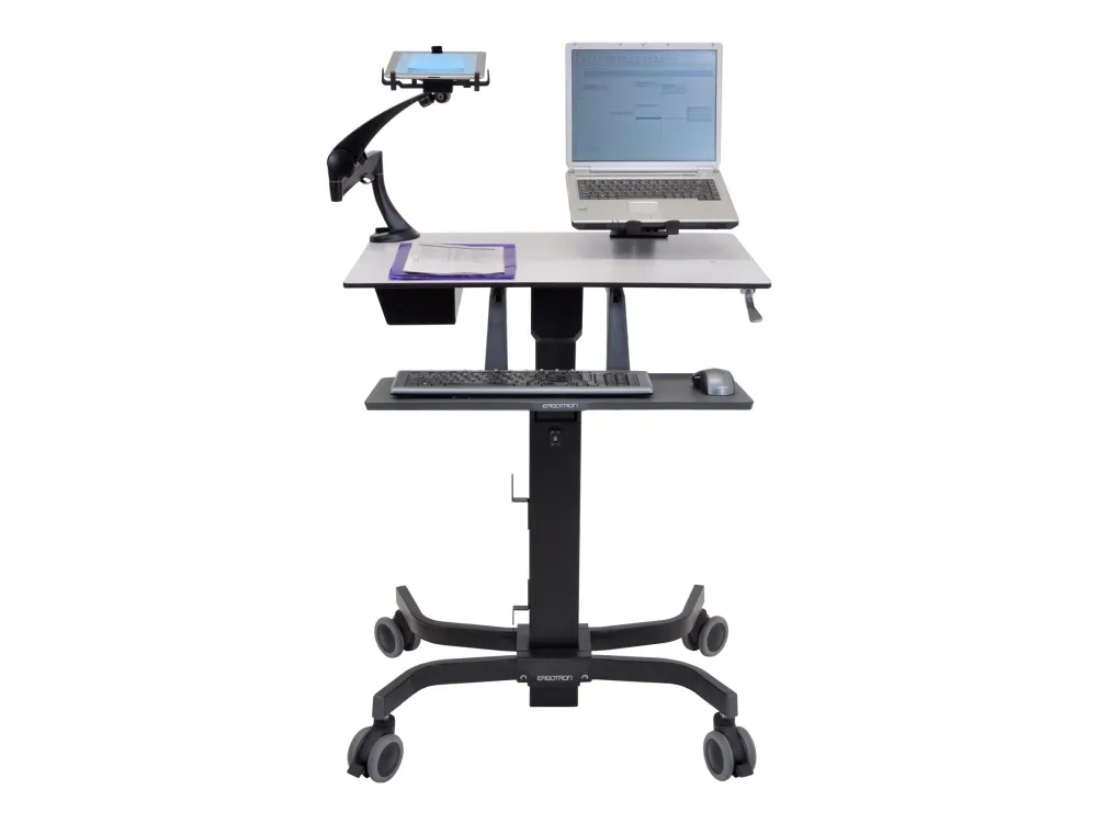 Ergotron TeachWell Mobile Digital Workspace - Vogn med hjul - Constant Force Technology - for notebook / tastatur/ mus - stål, phenolkomposit, højkvalitetsplastik - grafitgrå