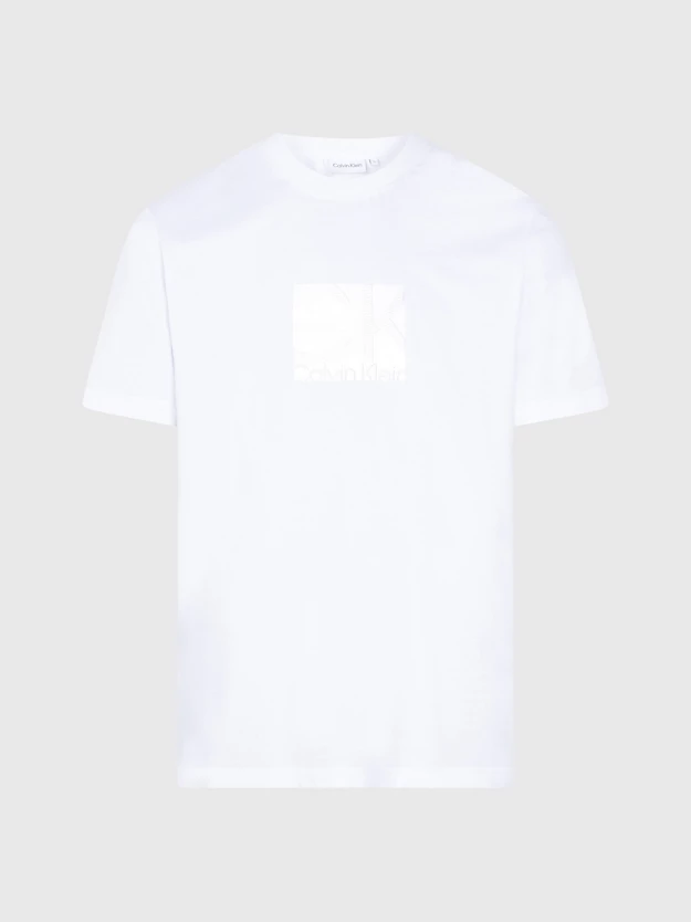 Camiseta de algodão orgânico com logotipo