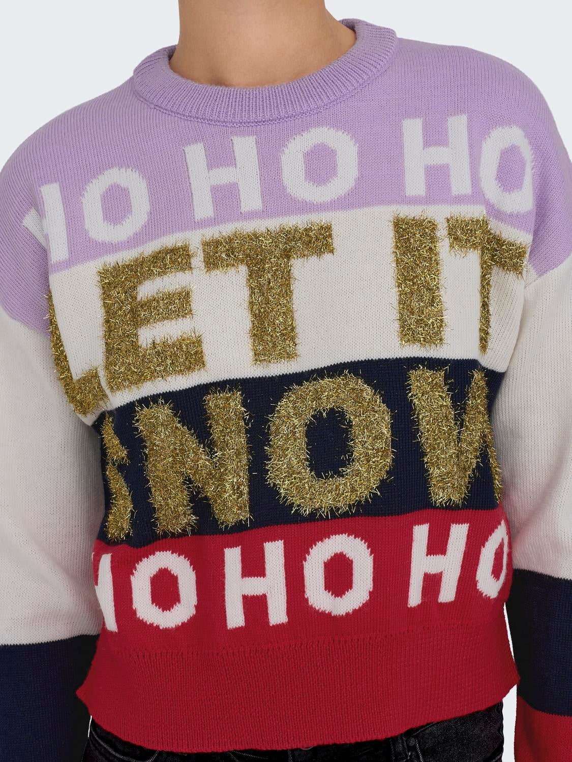 ONLXMAS Strickpullover Lavendula