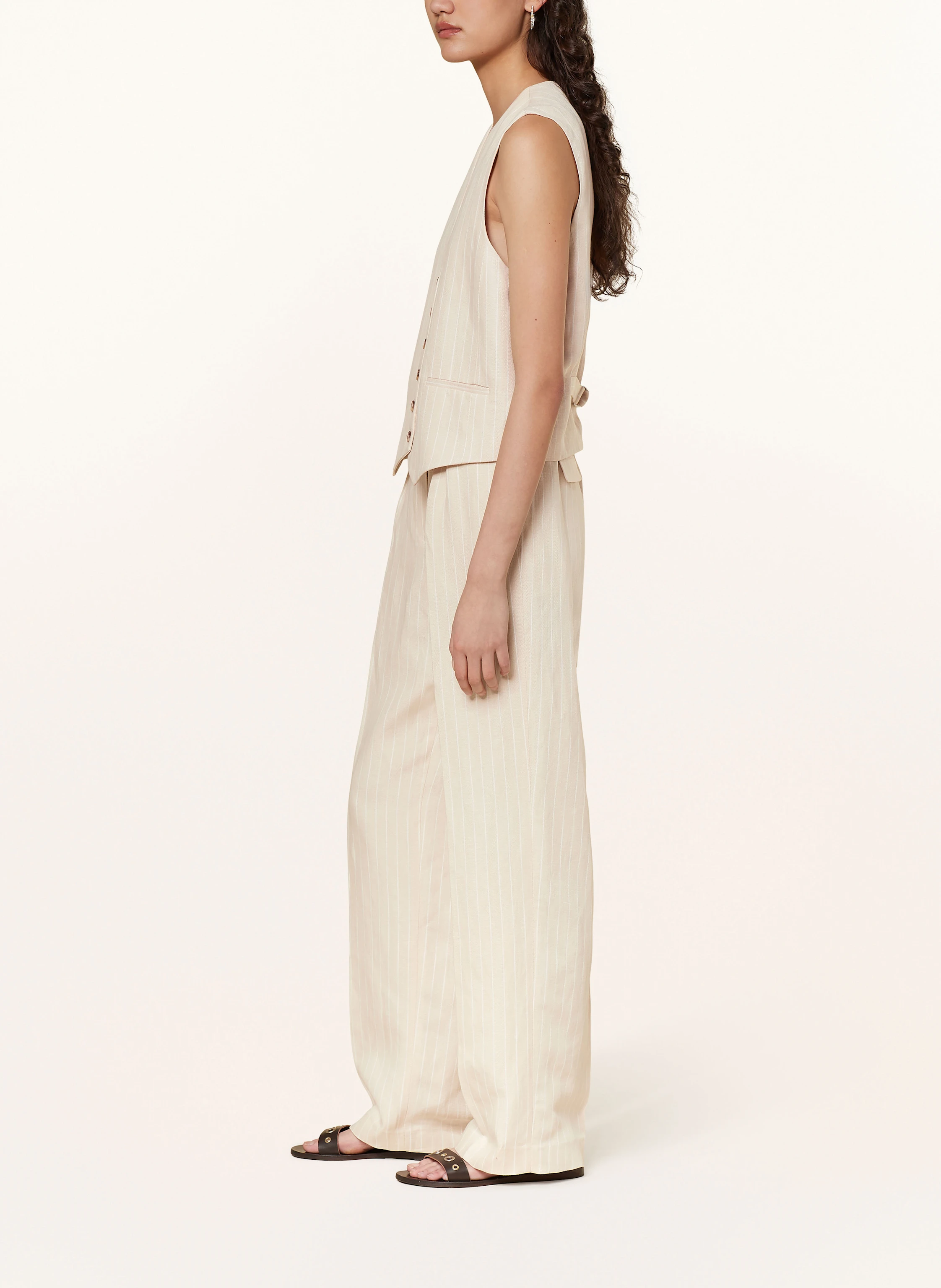 ba&sh Marlenehose PEANUT mit Leinen