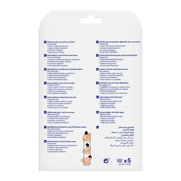 Nexcare 3M Heat Patch Chauffant 9,5 x 13cm 5 unités