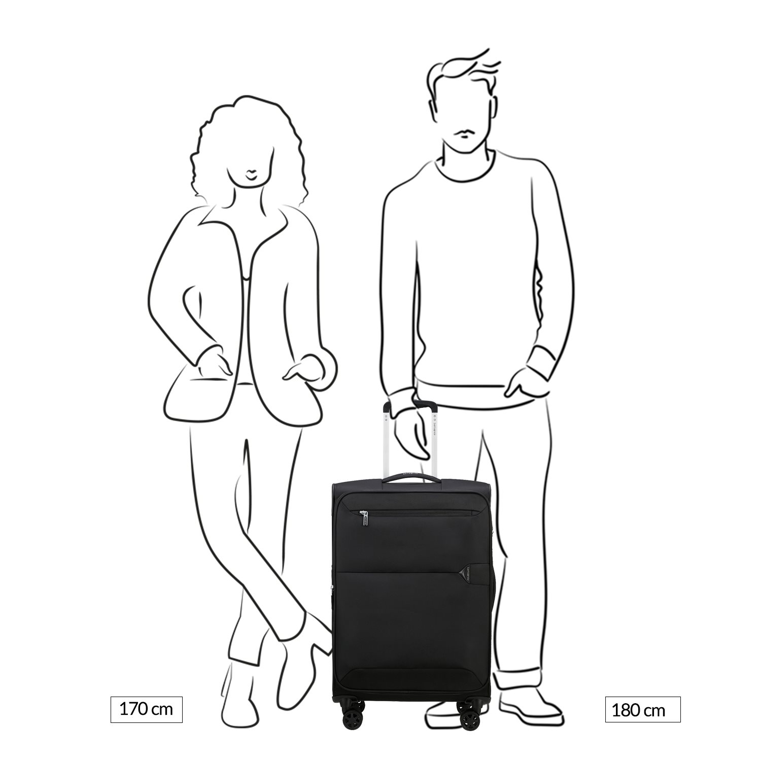 Samsonite Urbify Spinner 68 Exp navy blue
