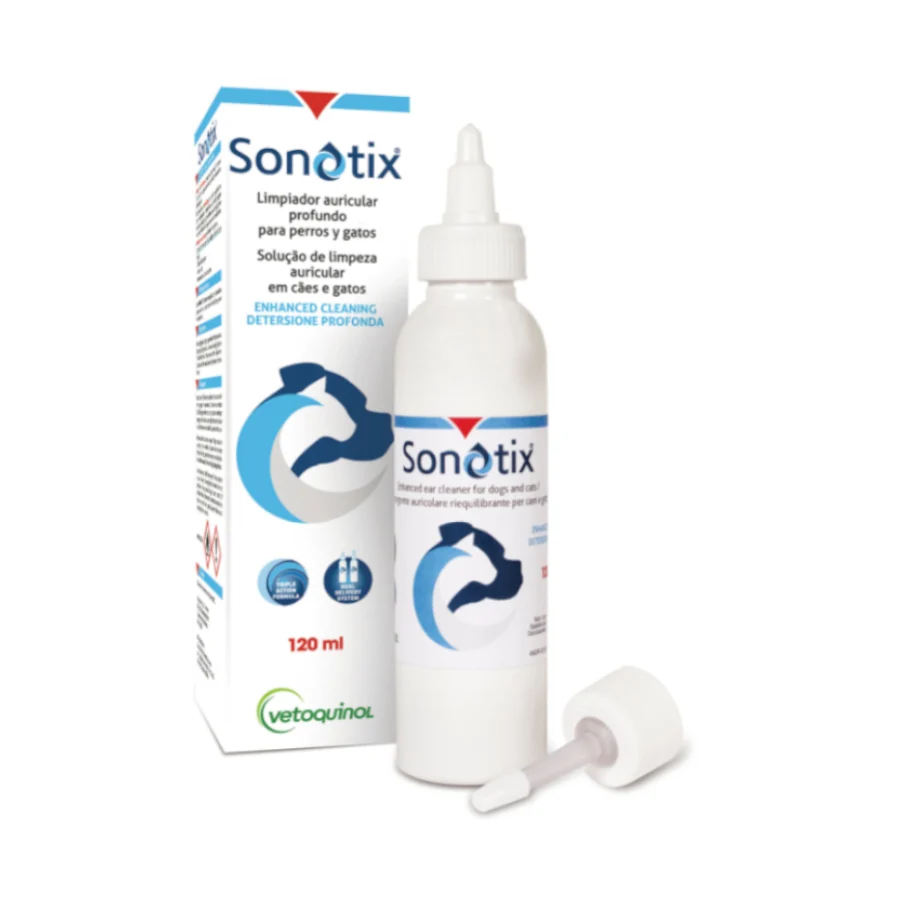 Vetoquinol Sonotix Limpador de Ouvidos para Cães e Gatos
