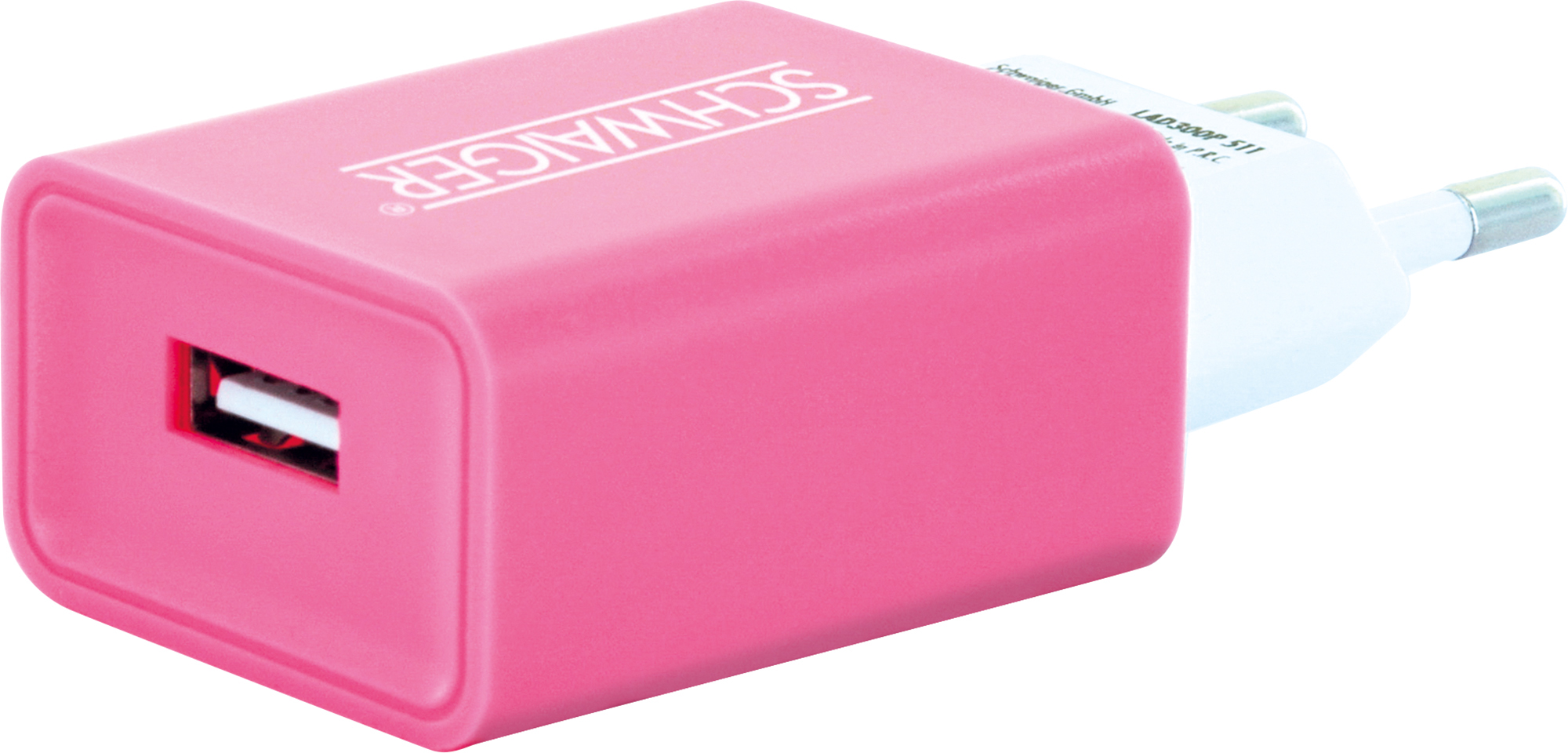 Schwaiger LAD300B 511 USB voedingsadapter - Pink