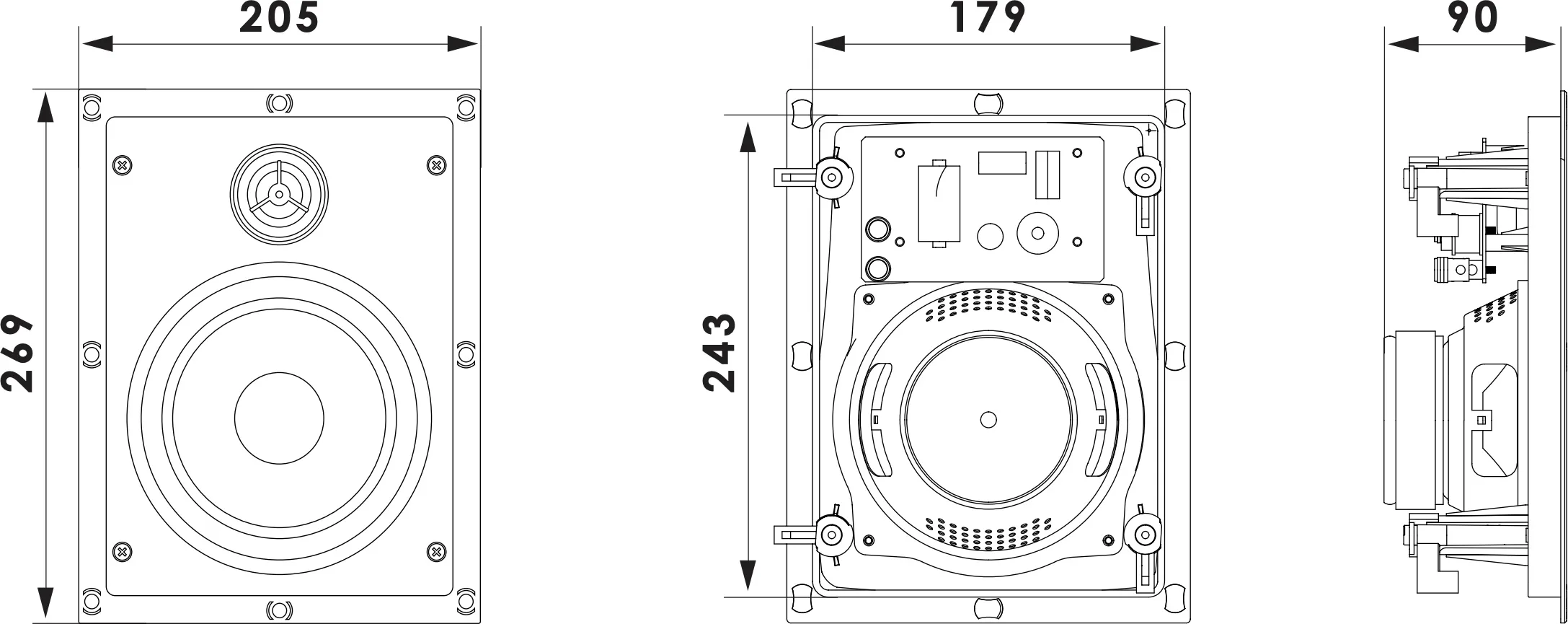 Elipson INF IW6 (la pièce) Enceintes encastrables