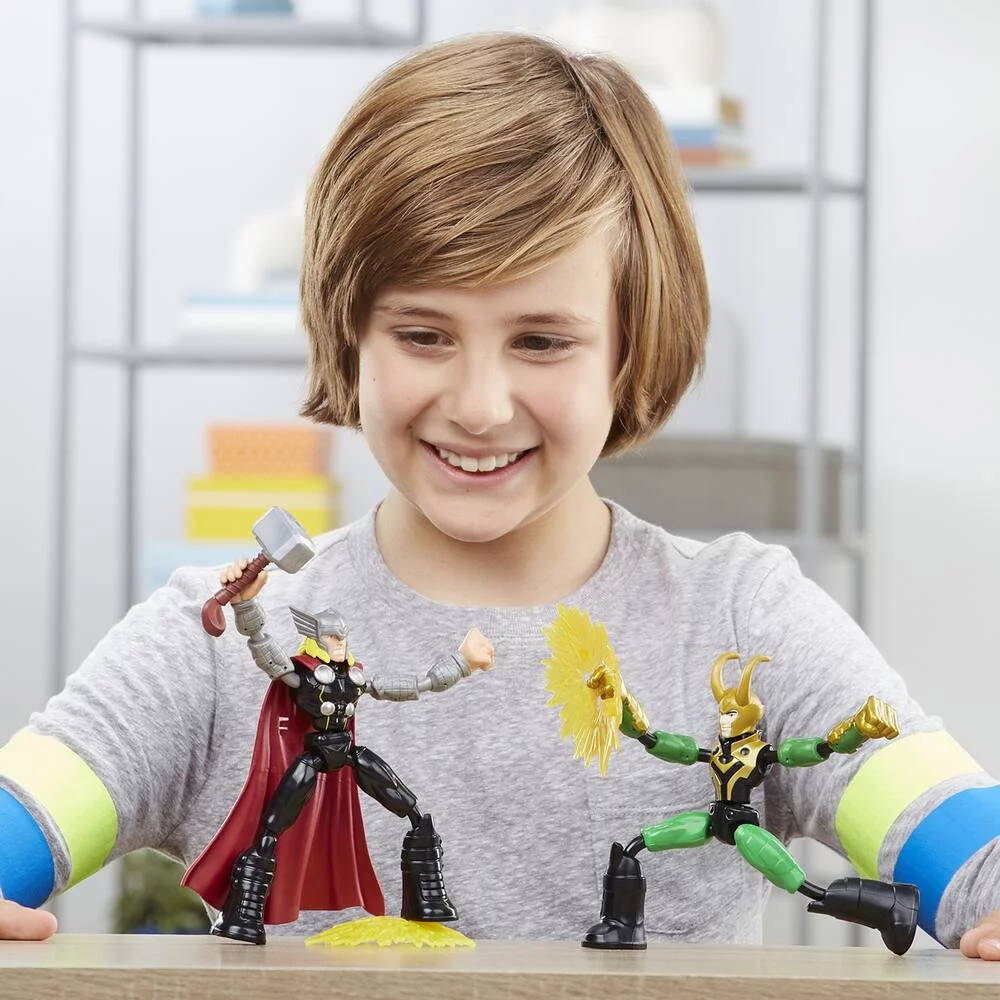 MARVEL - AVENGERS -  THOR - FIGURINE BEND AND FLEX THOR VS LOKI
