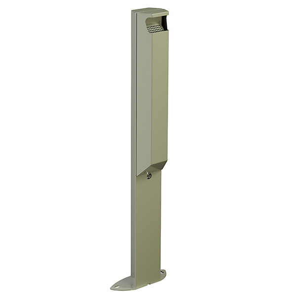 ROSSIGNOL Cendrier 3l /pied arkea avec serrure - gris ciment