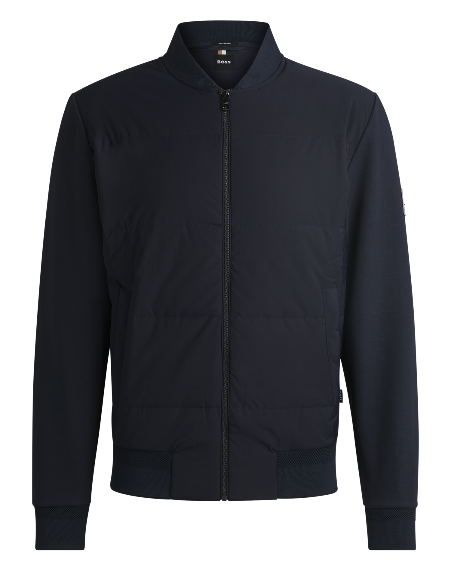 Veste zippée à manches longues| Bleu