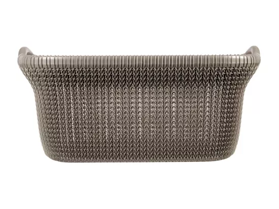 Curver Panier à linge Knit 40 L Marron métallique