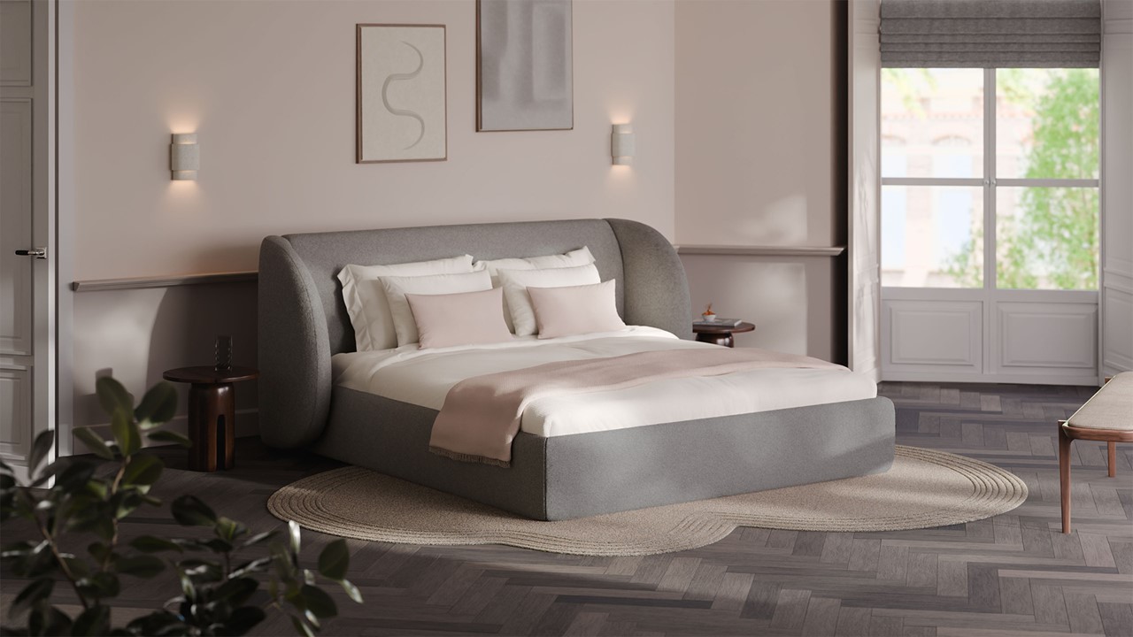 Bed Cove - Wool look light grey