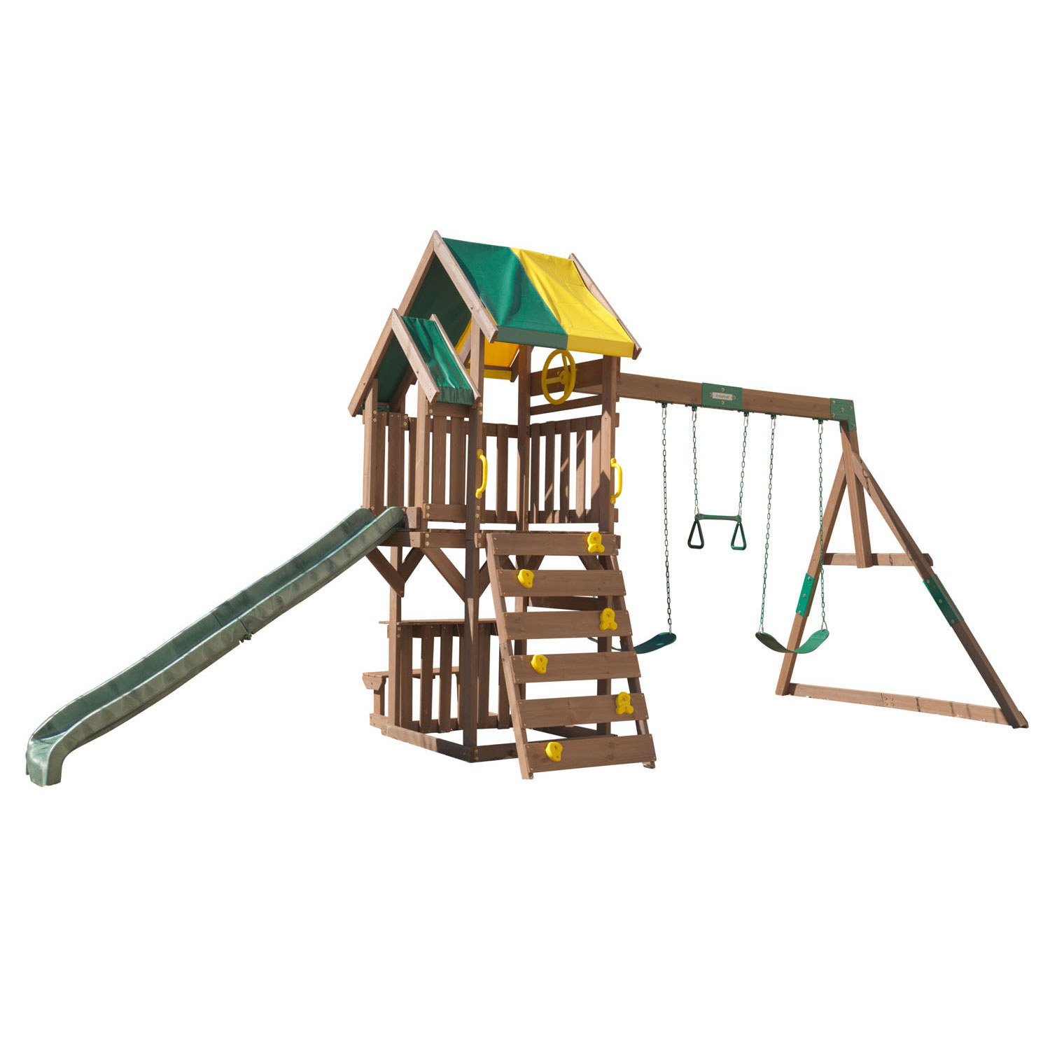 KidKraft Houten Speeltoren met Glijbaan en Schommels