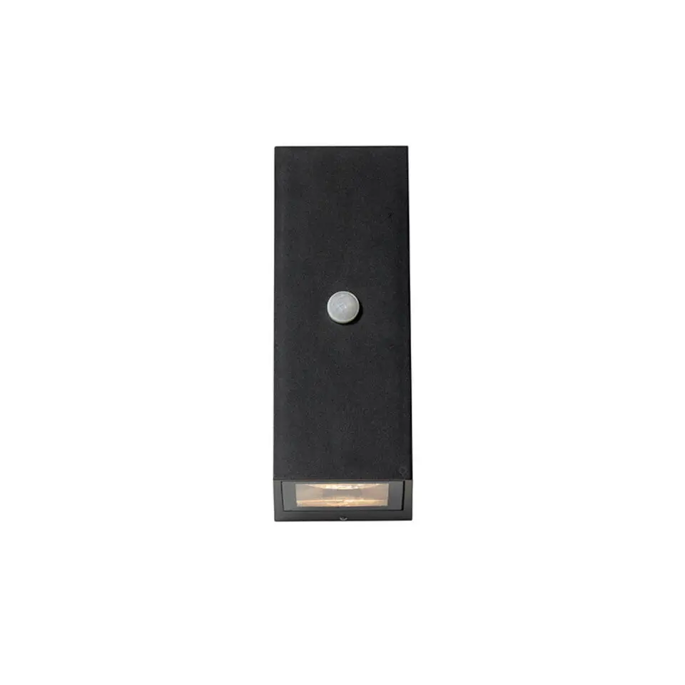 Qazqa buitenlampen met sensor baleno zwart gu10