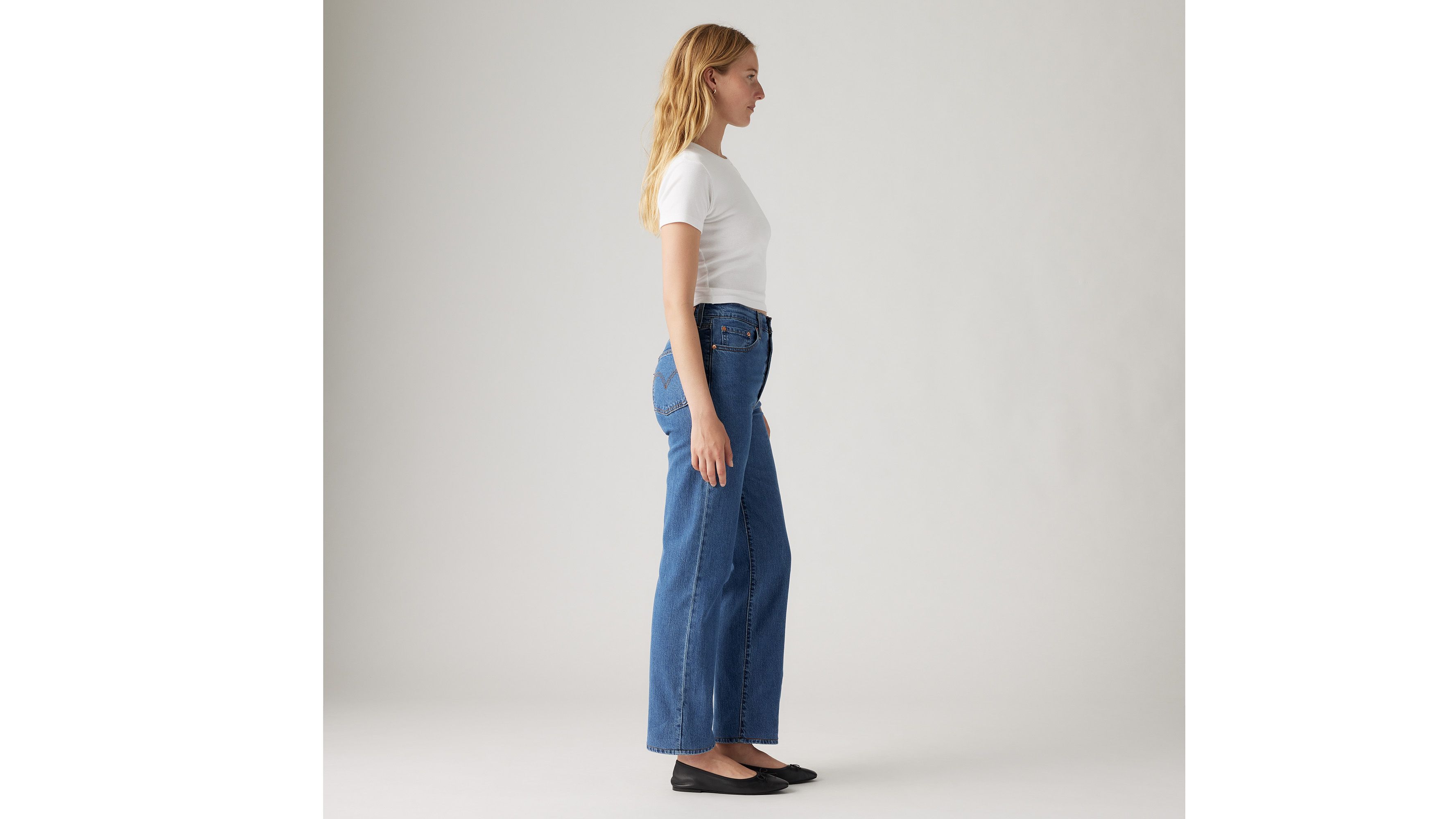 Jean Ribcage Straight cheville Lightweight - Cool As A Pickle - Bleu