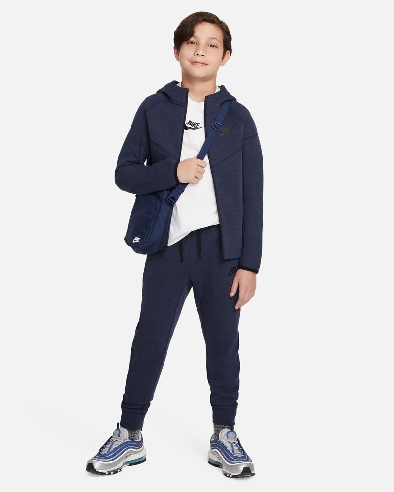 Sweat zippé à capuche Nike Sportswear Tech Fleece Bleu Marine pour enfant