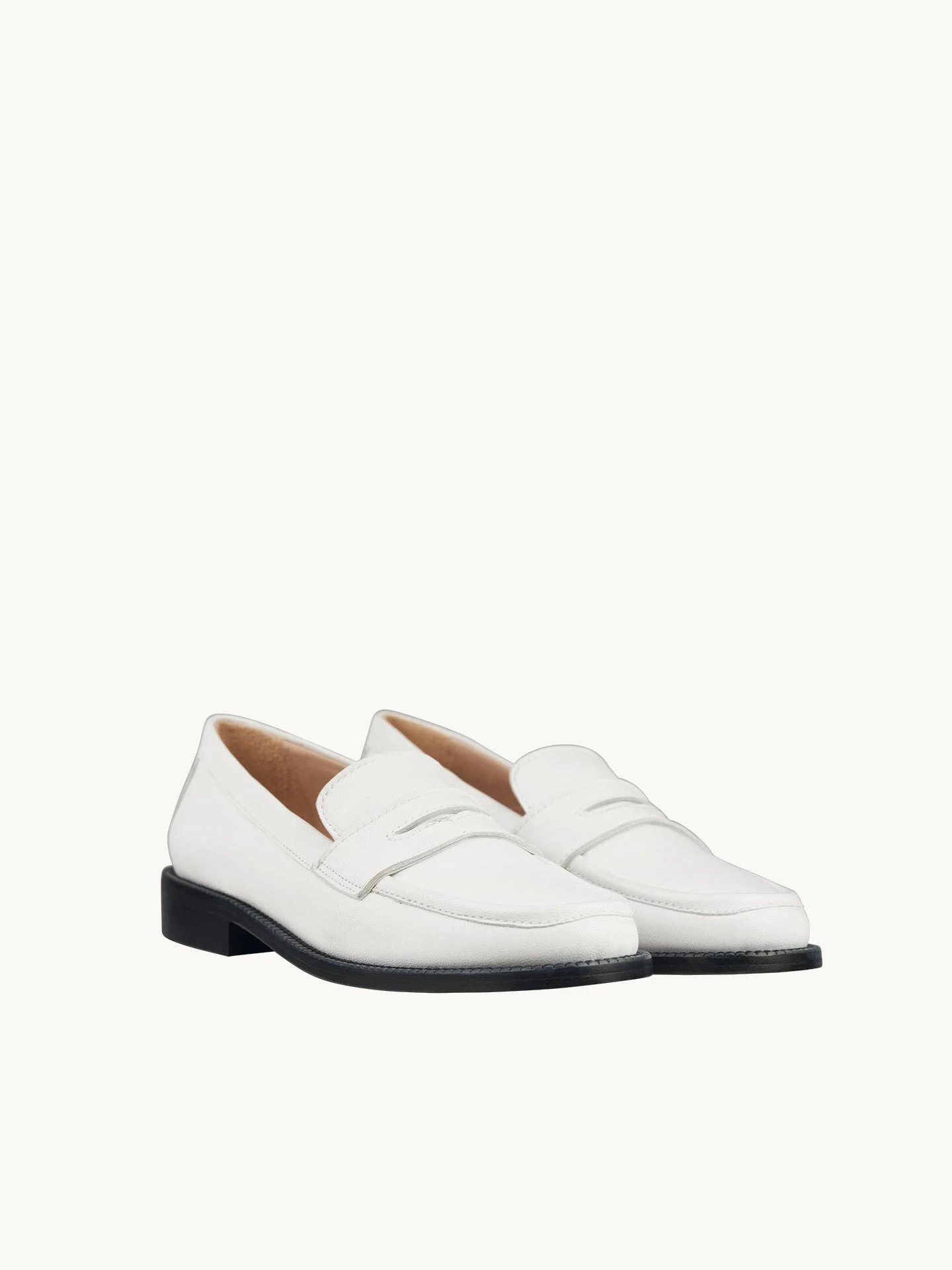 LISSA WHITE - Mocassins en cuir nappa | Blanc