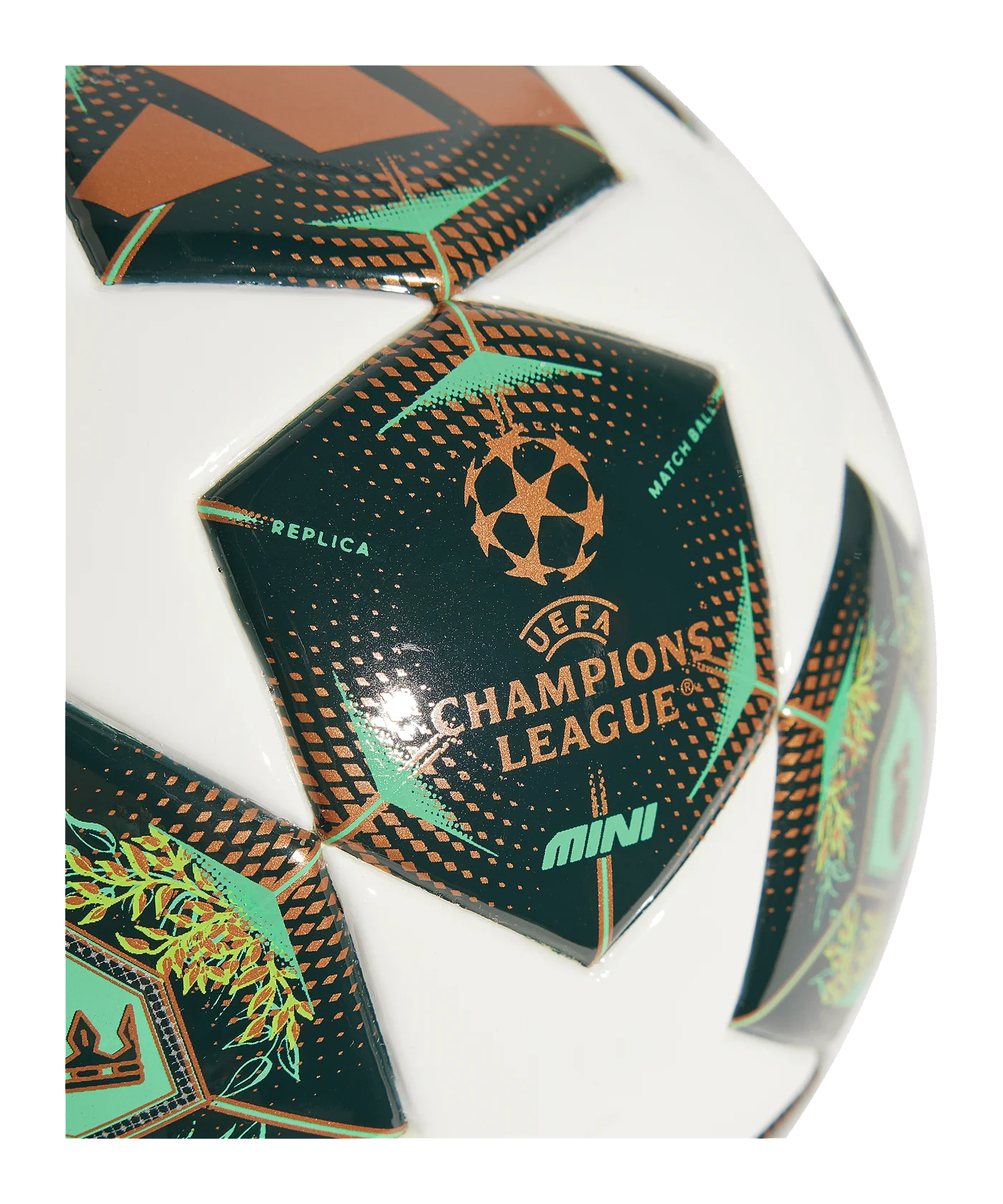 adidas UCL Final Ball München 2025 Mini Trainingsball Weiss Grün