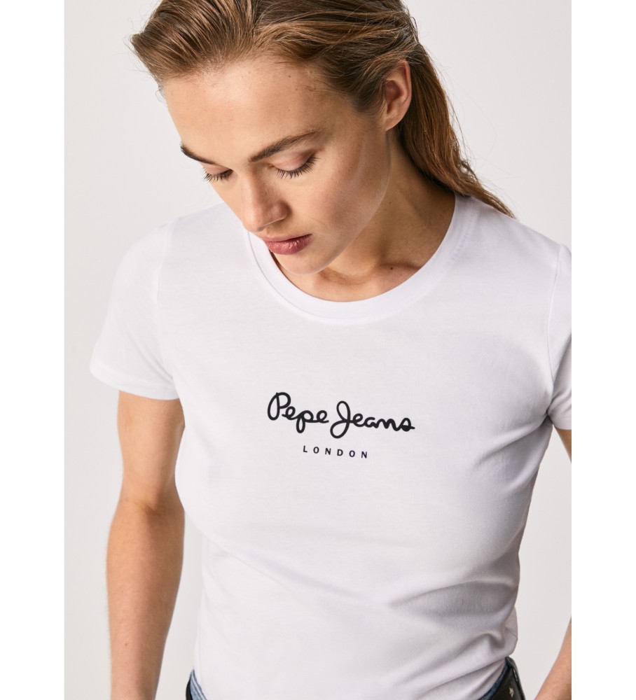 Camiseta de manga curta Pepe Jeans New Virginia, branca