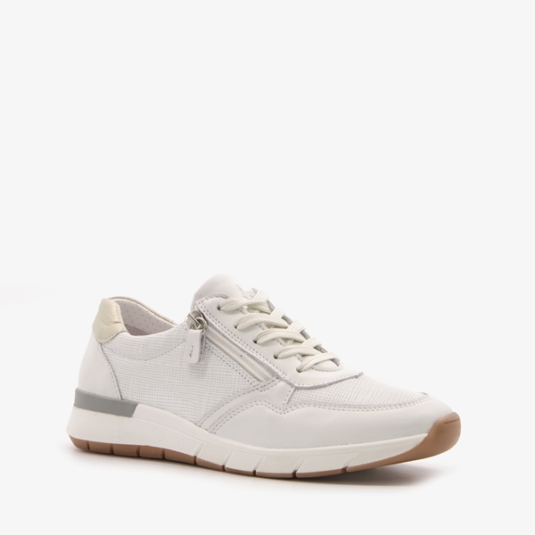 Hush Puppies leren dames sneakers met metallic