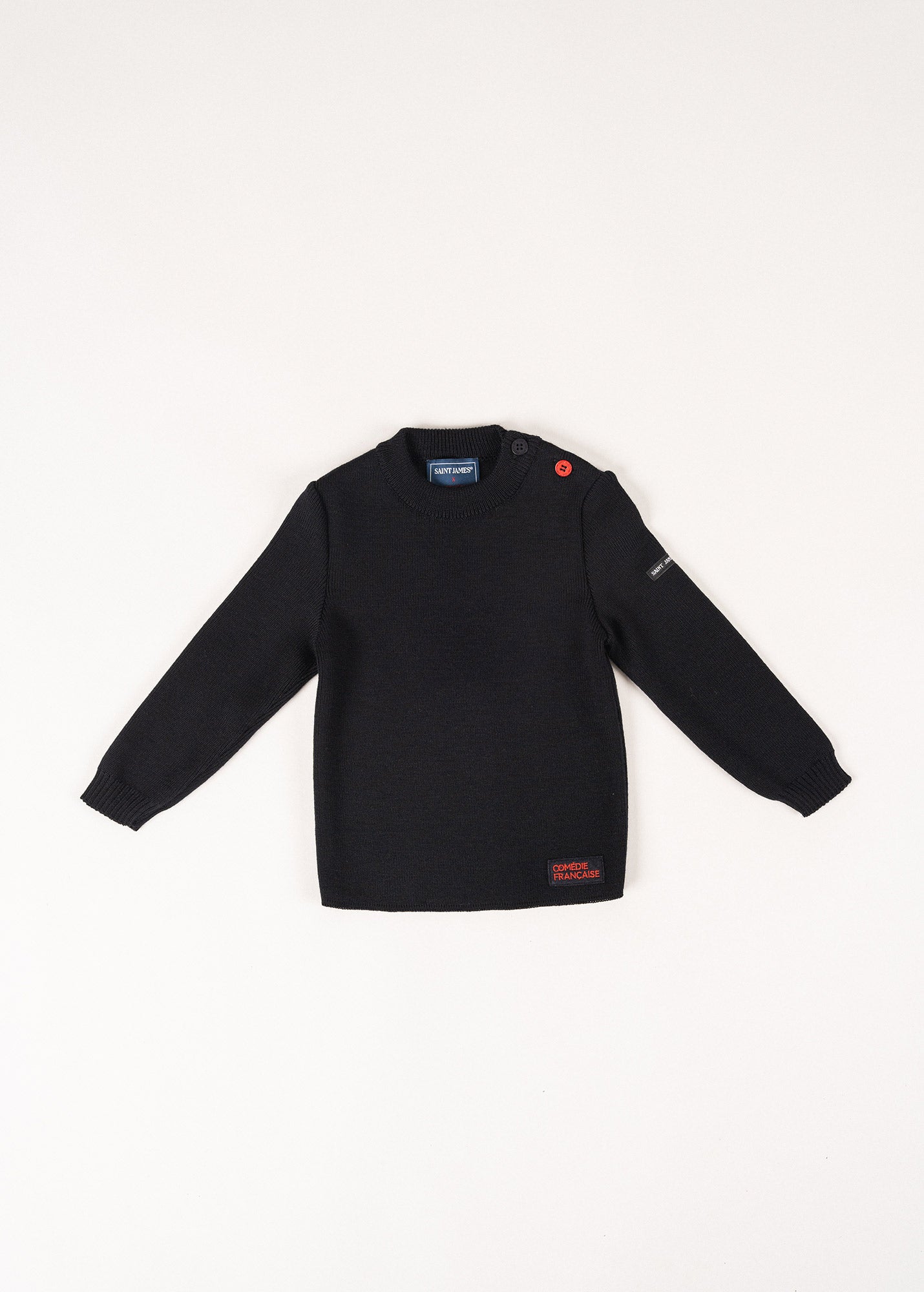 Pull marin enfant uni à coudières