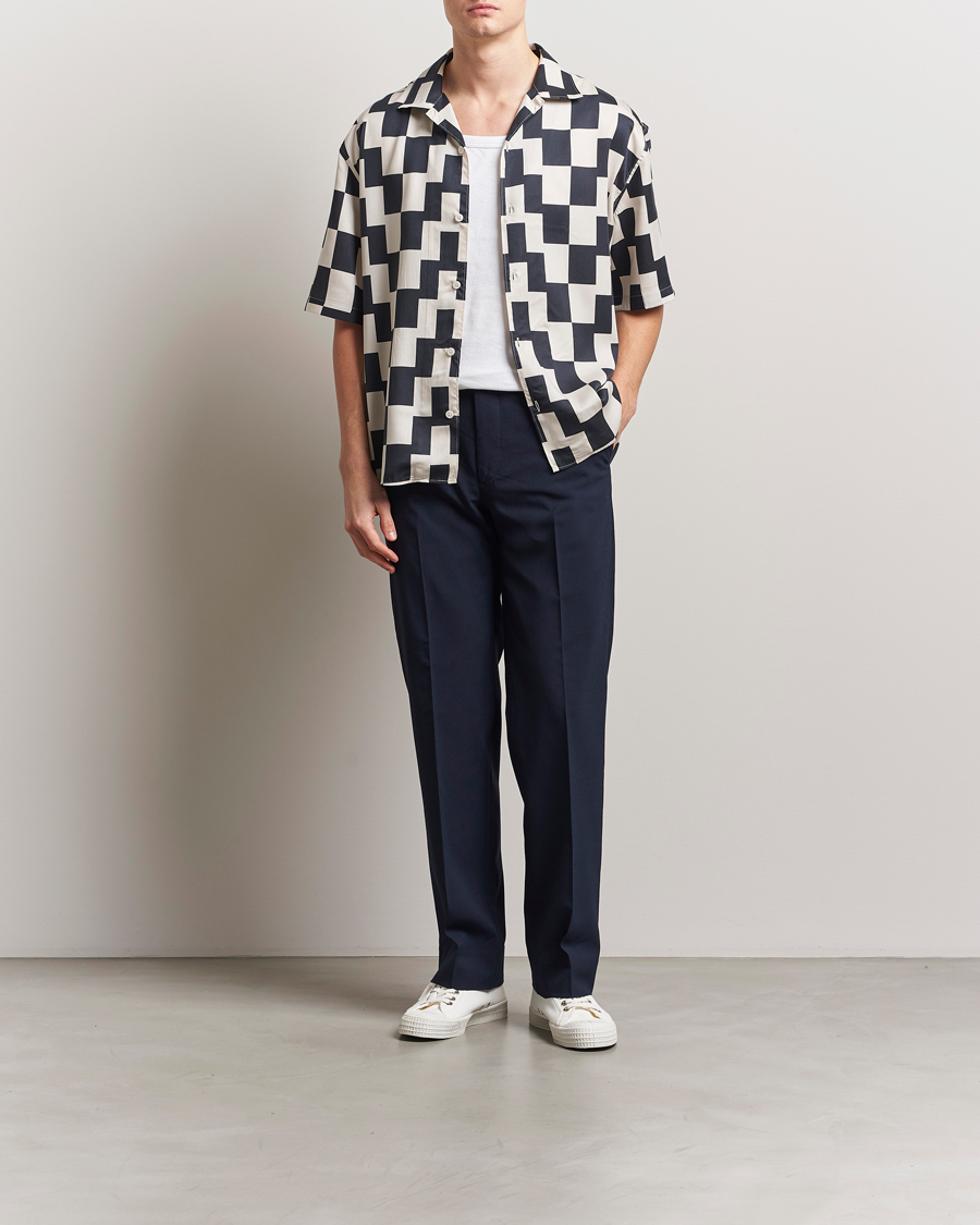 J.Lindeberg Gabi Drape Wool Pants Navy