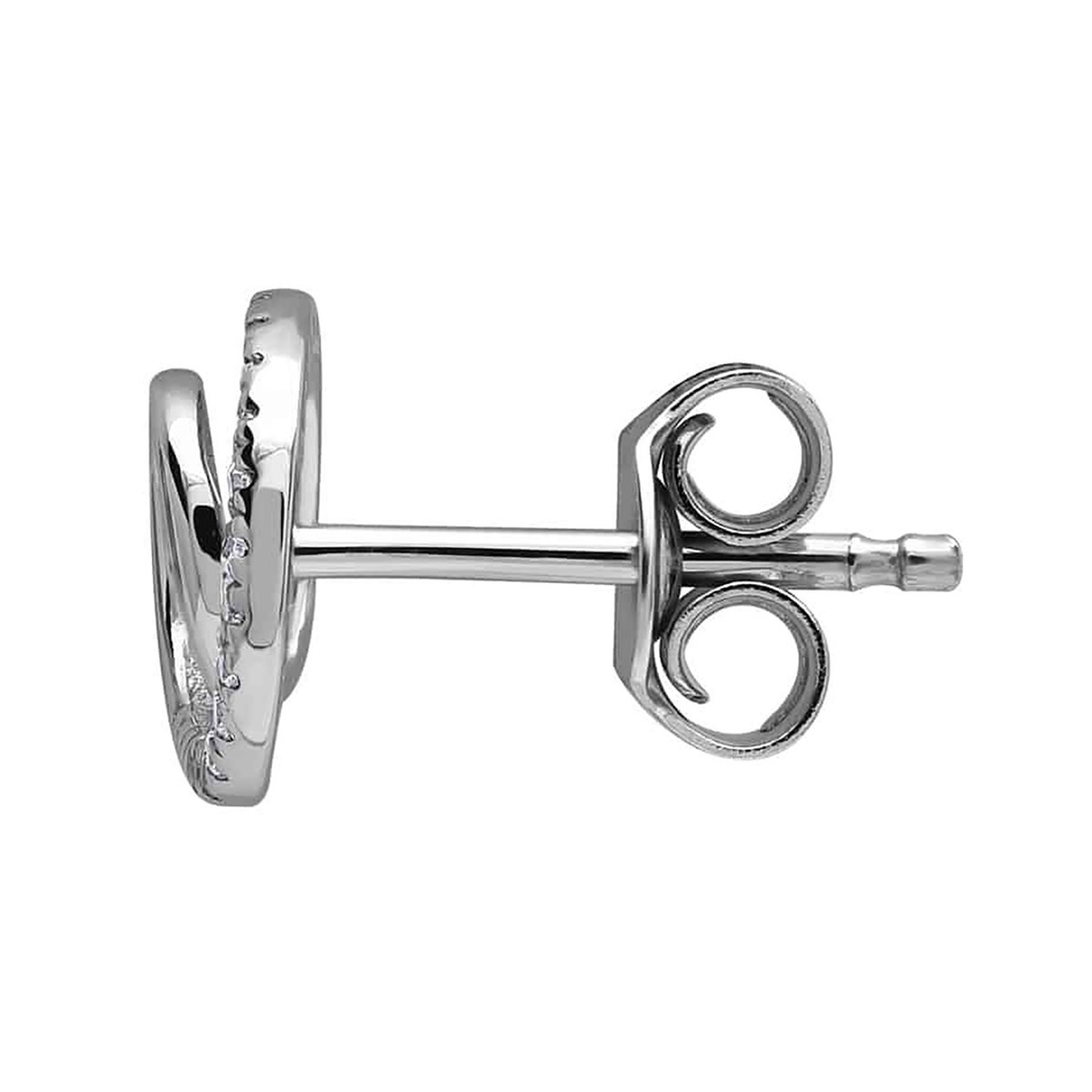 Boucles d'oreilles double cercle or oxydes