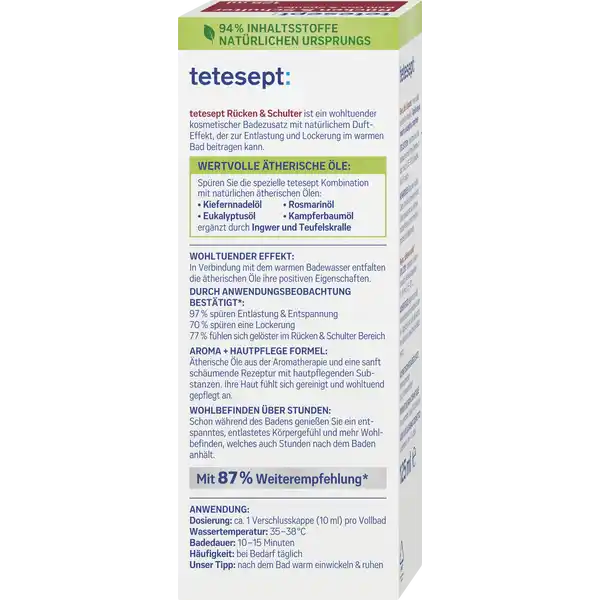 Gesundheitsbad Rücken & Schulter