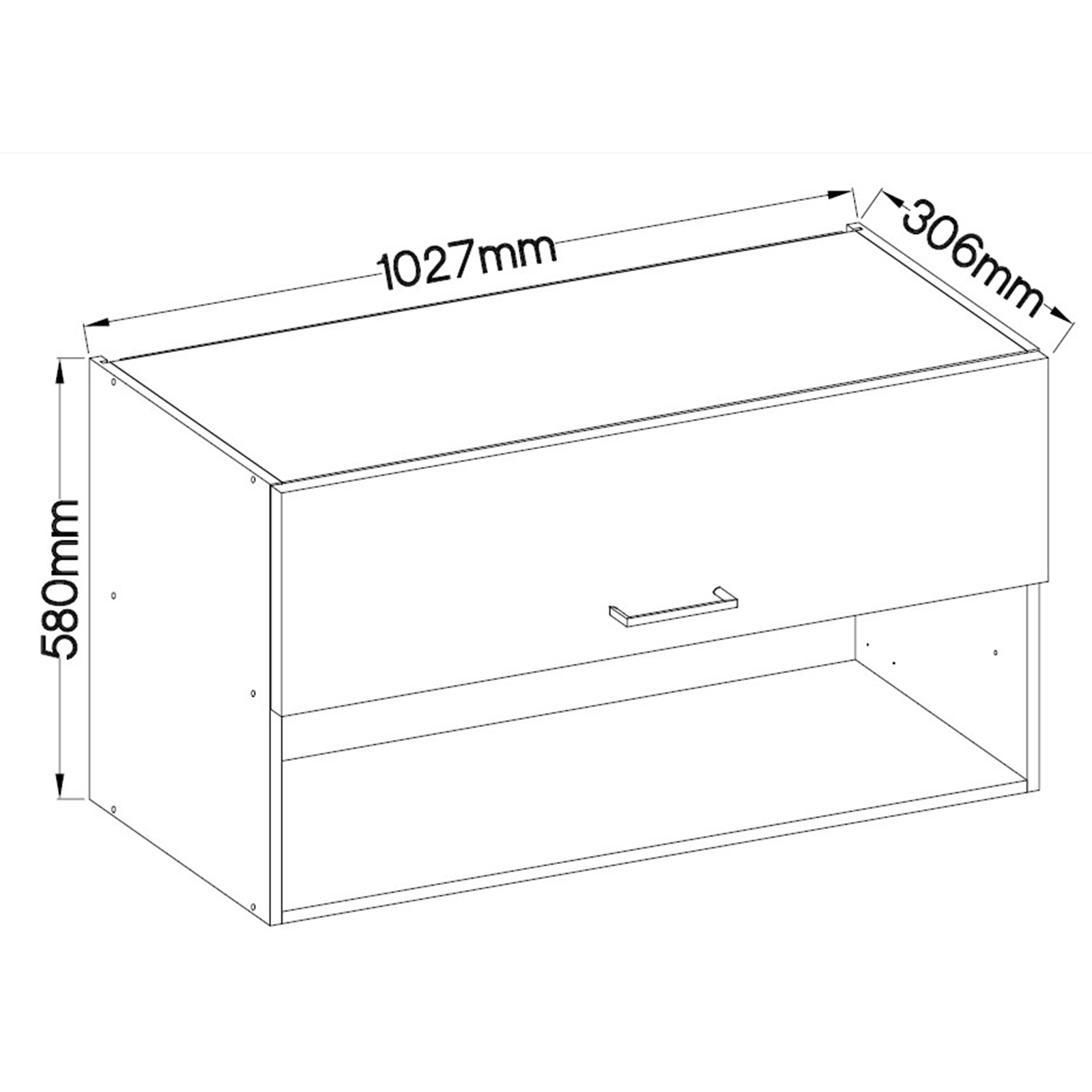 Single-Küche - Betonoptik - weiß matt - mit Kochfeld und Spüle - 160 cm