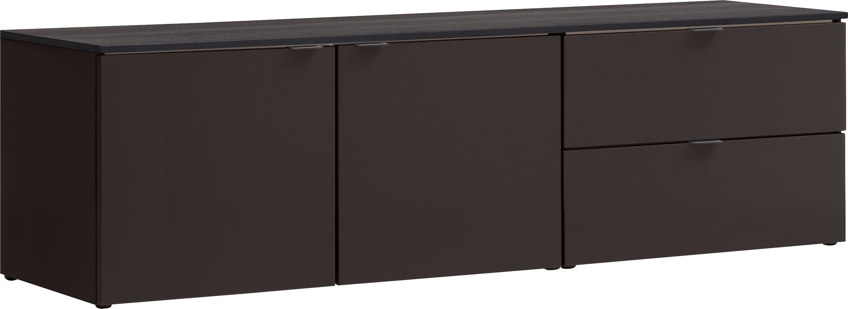 Lowboard - Grau / Braun / B: 168.0 cm x T: 40.0 cm x H: 38.4 cm