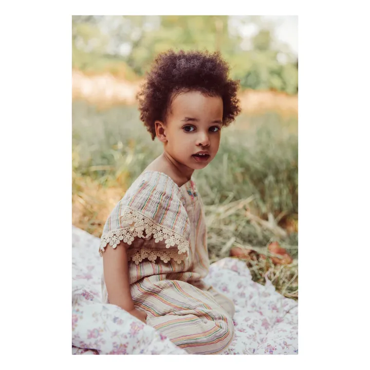 Louise Misha Combinaison Irene Rayée | Beige
