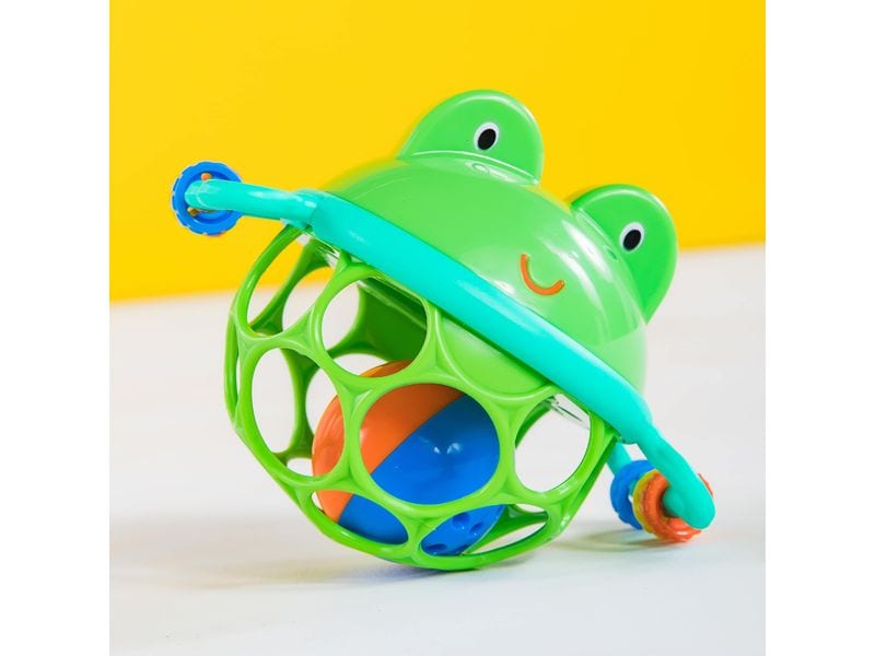 Oball Beschäftigungsspielzeug Frosch Greifball Grün Bunter Frosch-Greifball mit Glocken