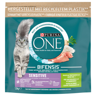 Purina One Trockenfutter Sensitive Truthahn & Reis 1.5kg