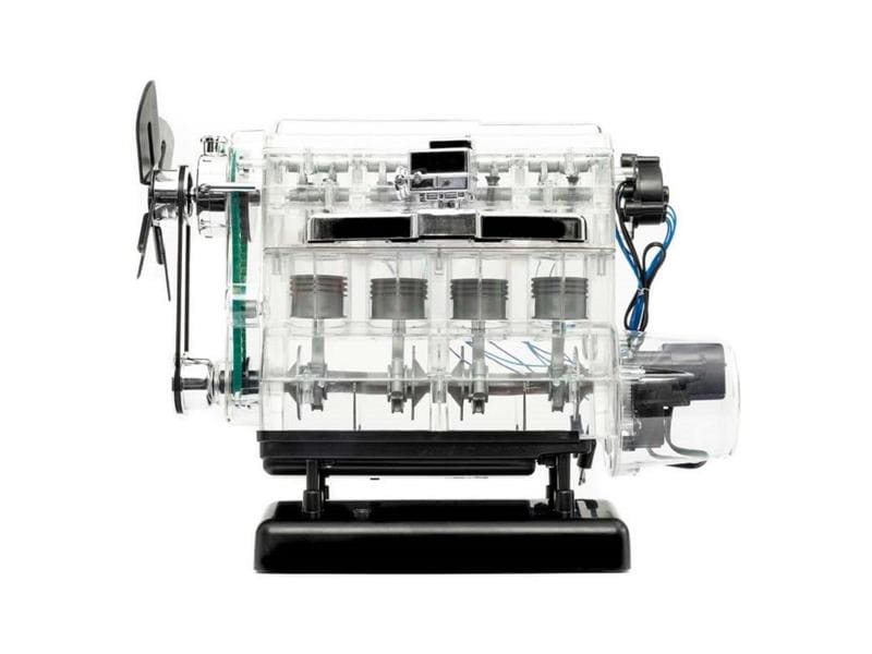 Franzis Bausatz 4-Zylinder-Motor 1:3, Deutsch/Englisch Bausatz eines 4-Zylinder Benzinmotors mit transparentem Motorenblock