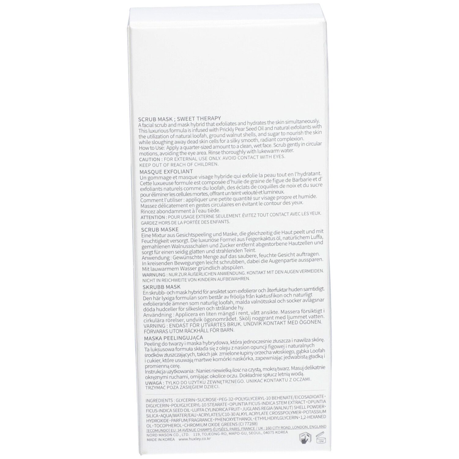 Huxley Scrub Mask Sweet Therapy