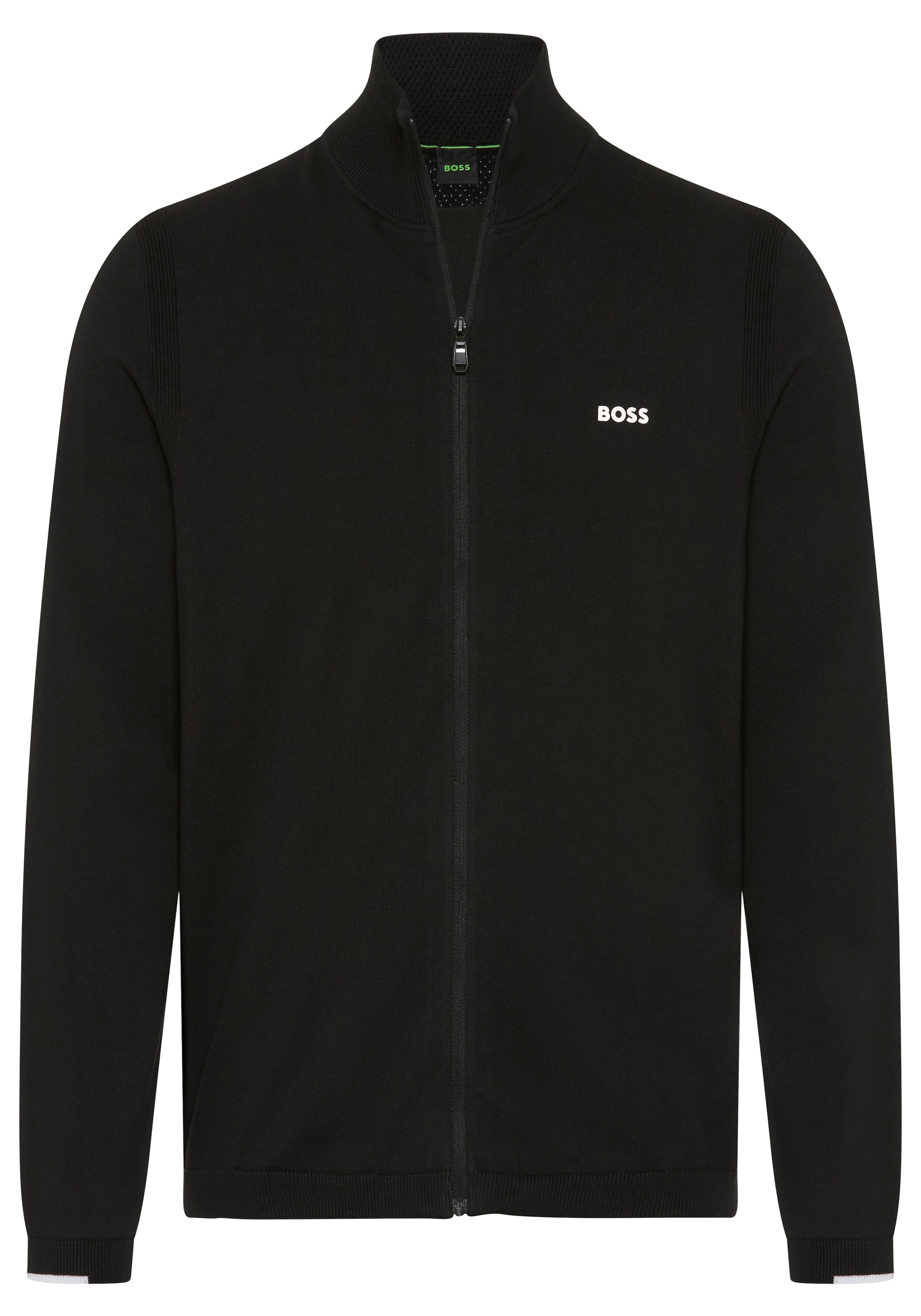 BOSS GREEN Strickjacke »Ever-X« mit Stehkragen, regular fit