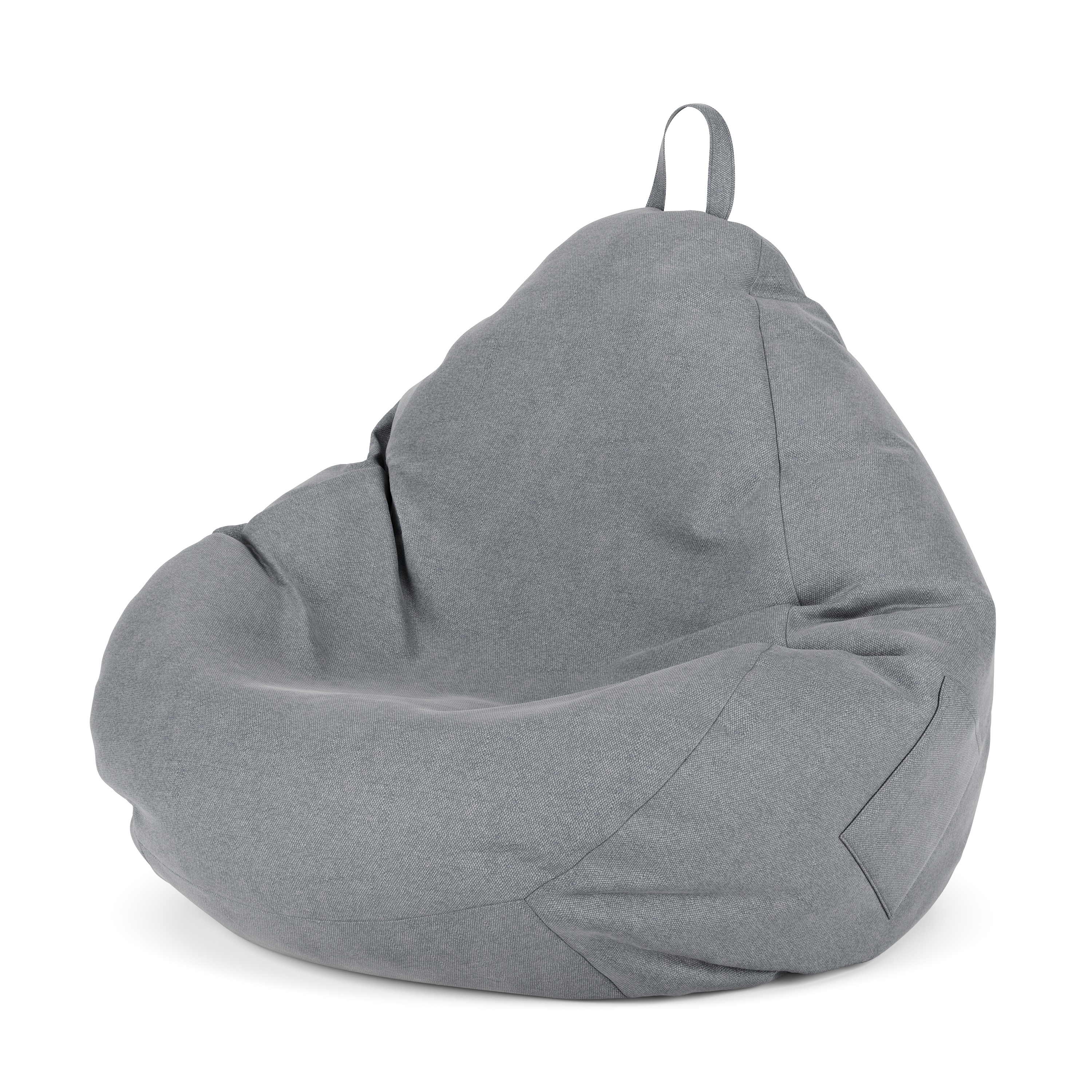 Sitzsack DROP 100 x 120 cm grau