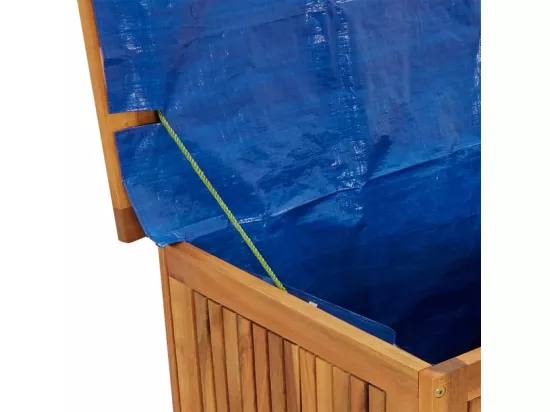 Prolenta Premium - Boîte de rangement de jardin avec roues 60x50x58 cm Bois acacia