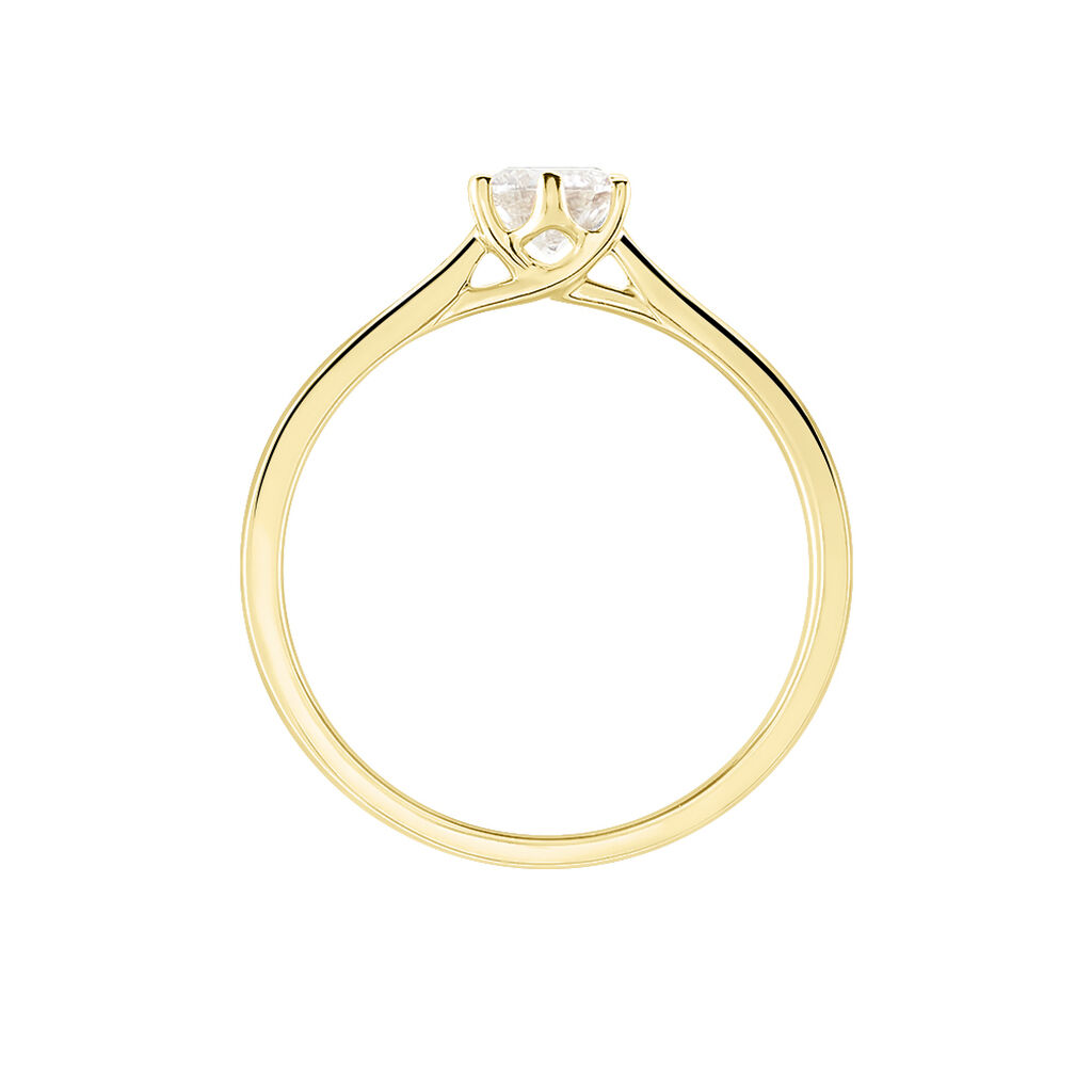 Bague Solitaire Athena Or Jaune Diamant