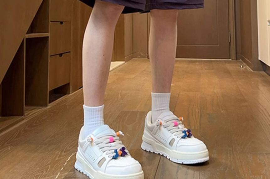 Giuliana - Effen cargoshorts met trekkoordtaille