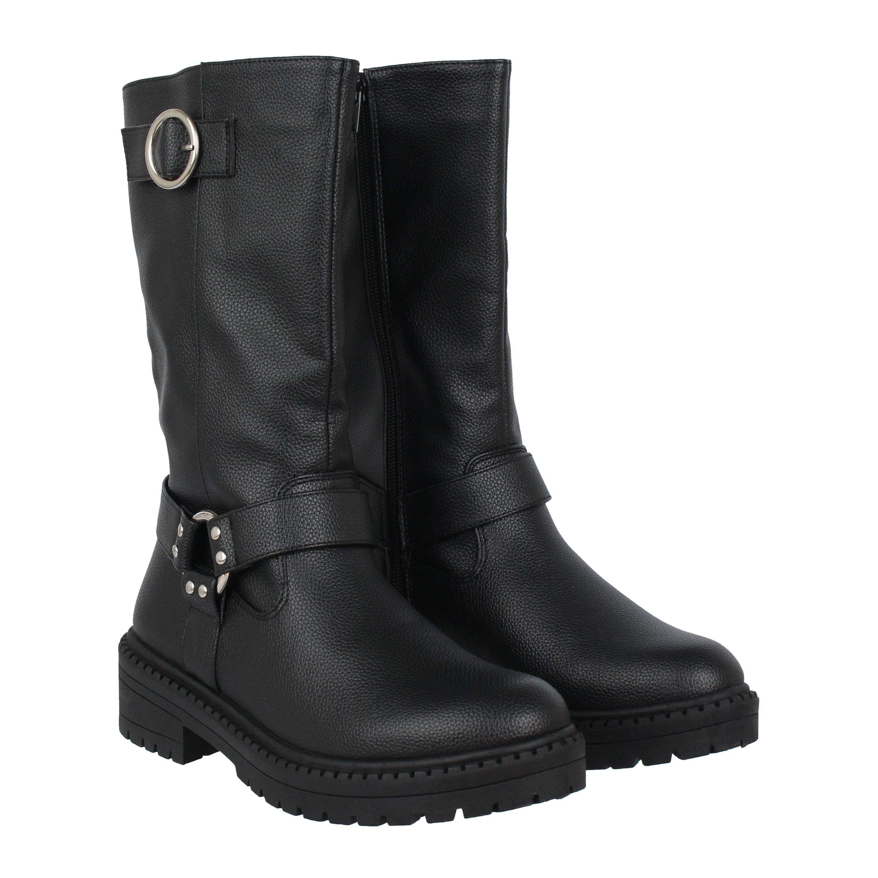 Be You Textured Biker Boot