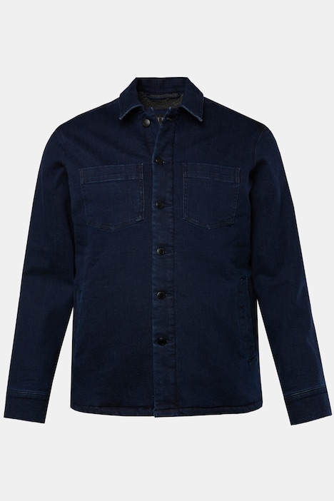 JP 1880 Jeansjacke, Teddyfutter, Brusttaschen, bis 8 XL