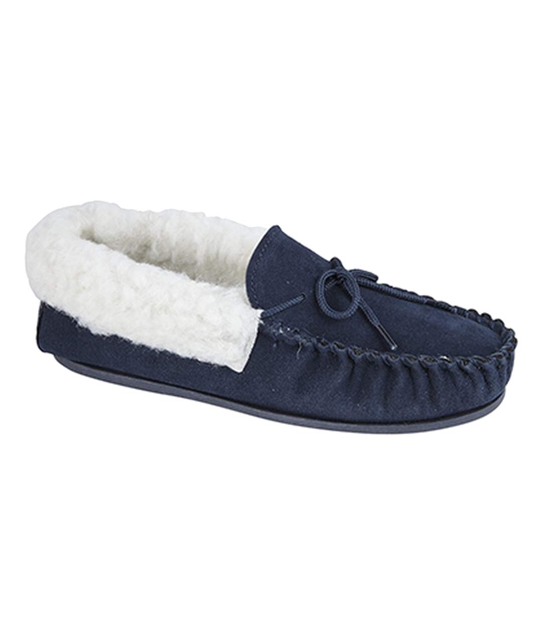 Mokkers Emily - Chaussons style mocassins - Femme (Bleu marine) - UTDF1102