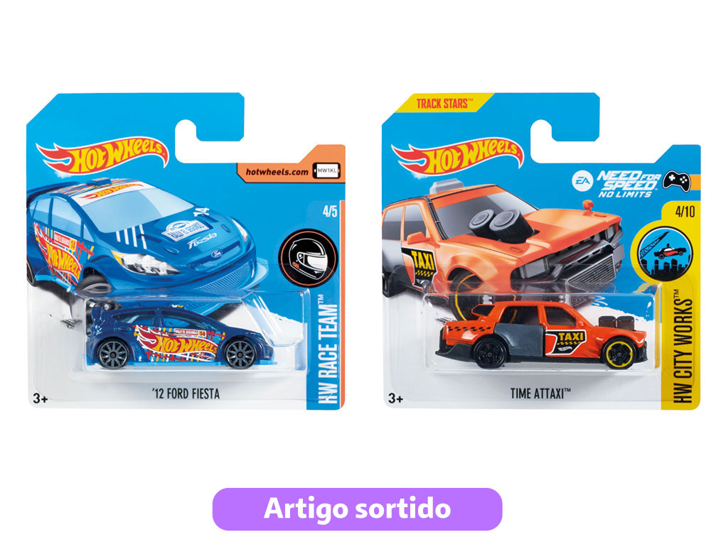 VEÍCULO HOT WHEELS 1 UNIDADE MODELOS SORTIDOS