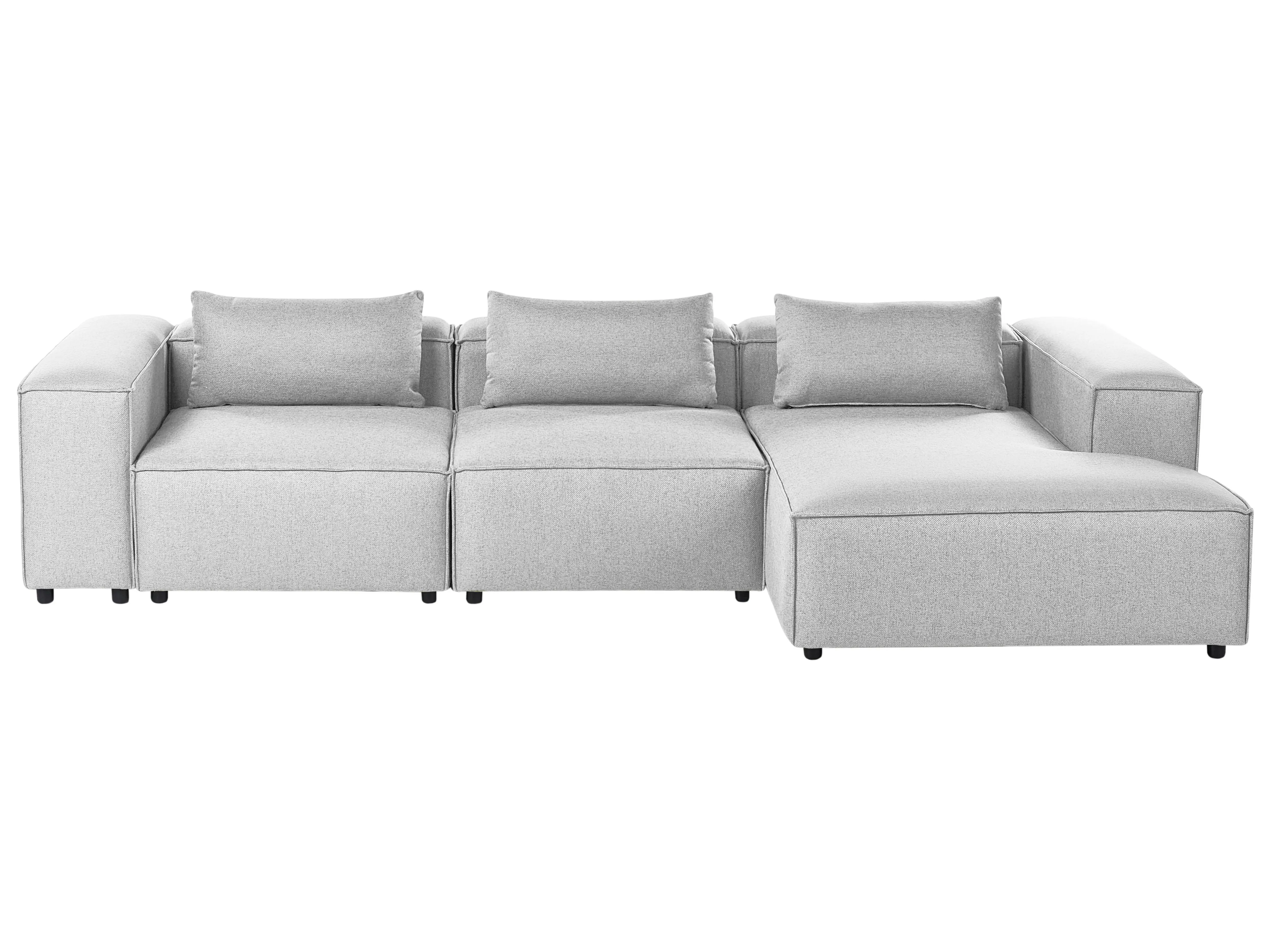 Modulaire hoekbank 4-zits BRANDE Grijs linkszijdig