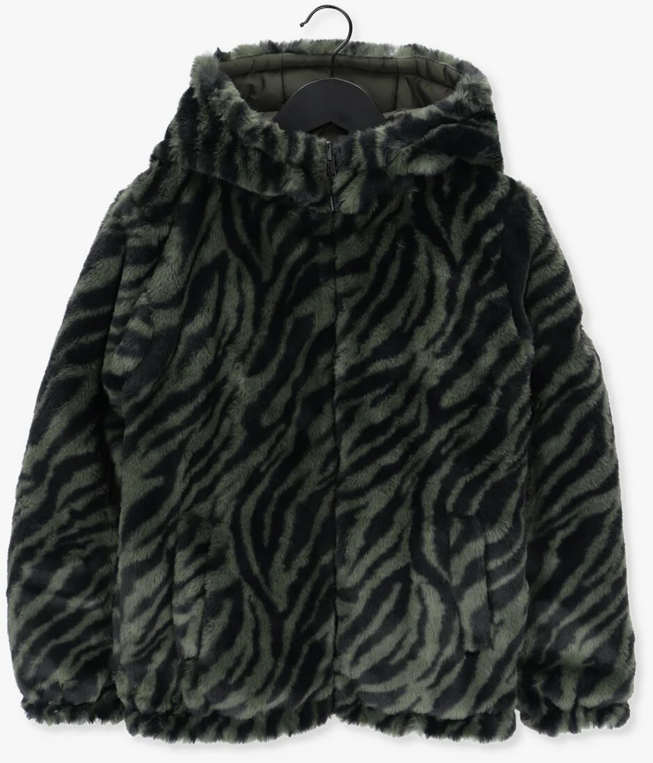 CARS JEANS groene cars jeans faux fur jas kids zinx
