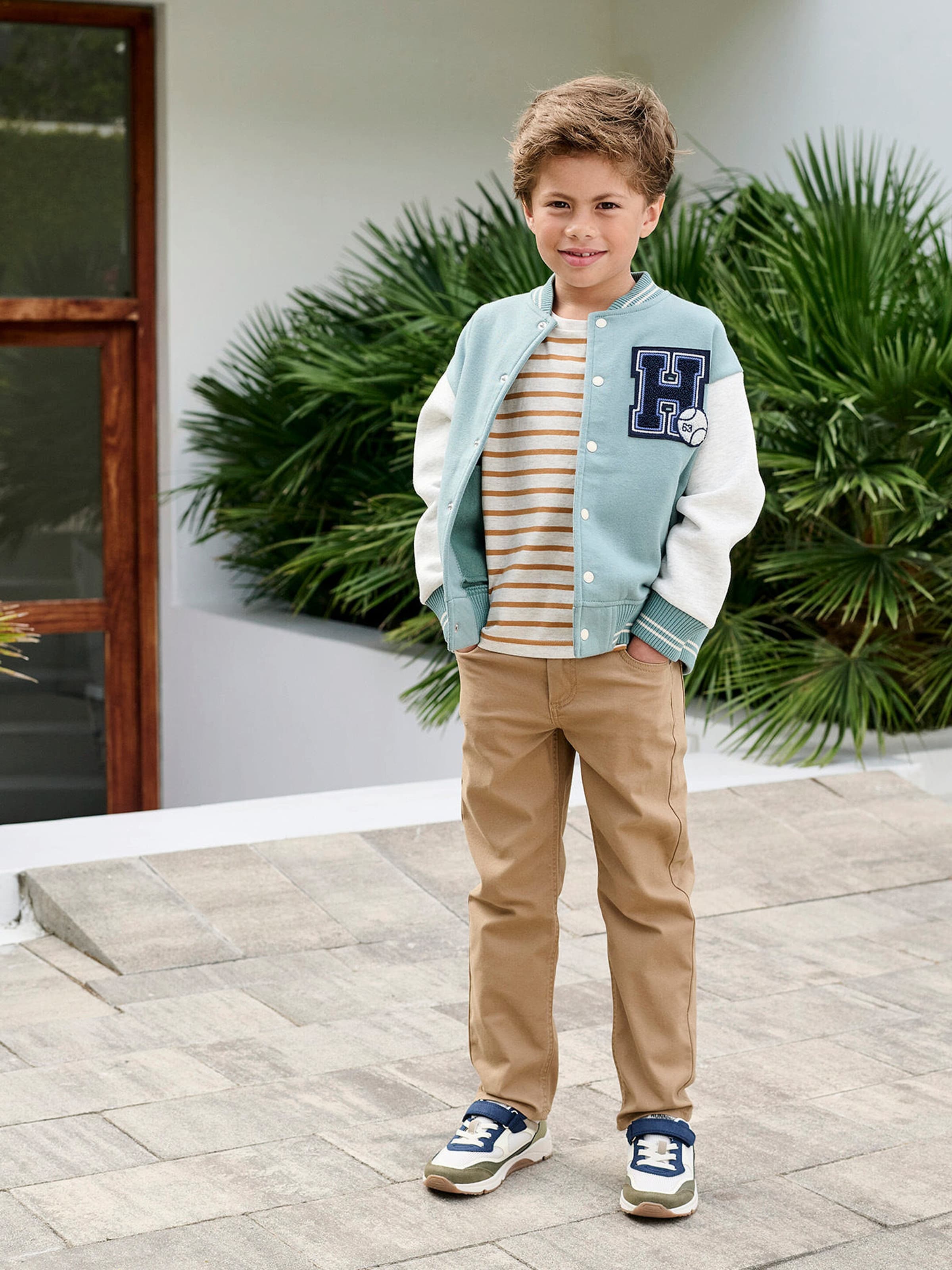 Vertbaudet Die UNVERWÜSTLICHE, robuste Jungen Hose beige
