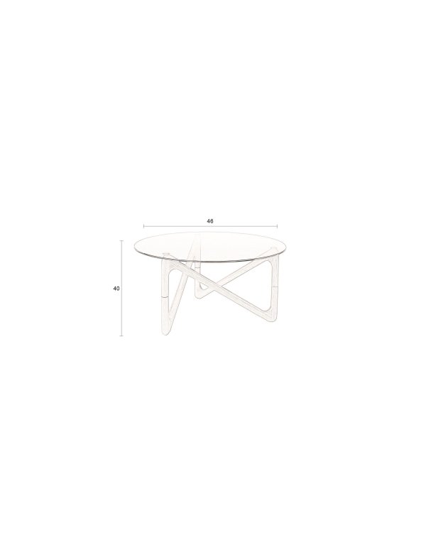Dutchbone Naia salontafel walnoot