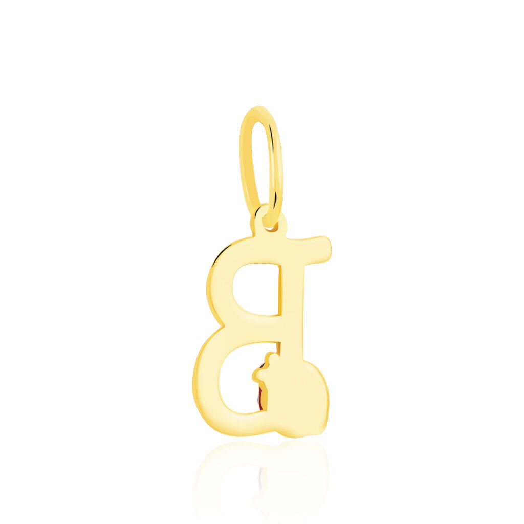 Pendentif Helidie Coccinelle Lettre Or Jaune