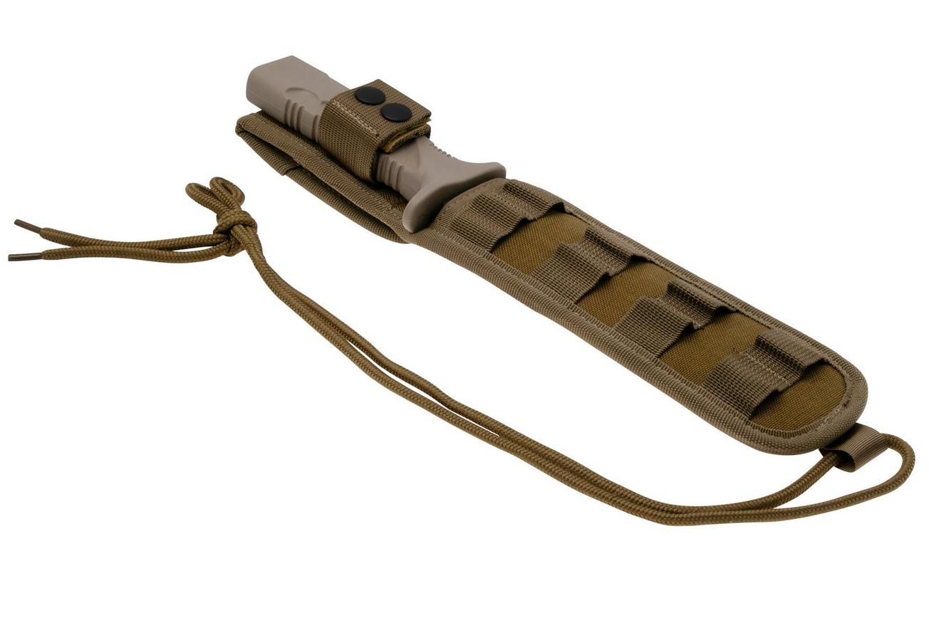 Fox Knives Taranis FX-0171115, N690Co Coyote Tan Idroglider, vaststaand mes